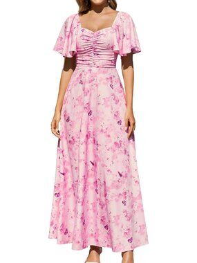 Floral Maxi Dress for Women | Summer Wedding Guest & Bridal Shower Outfit